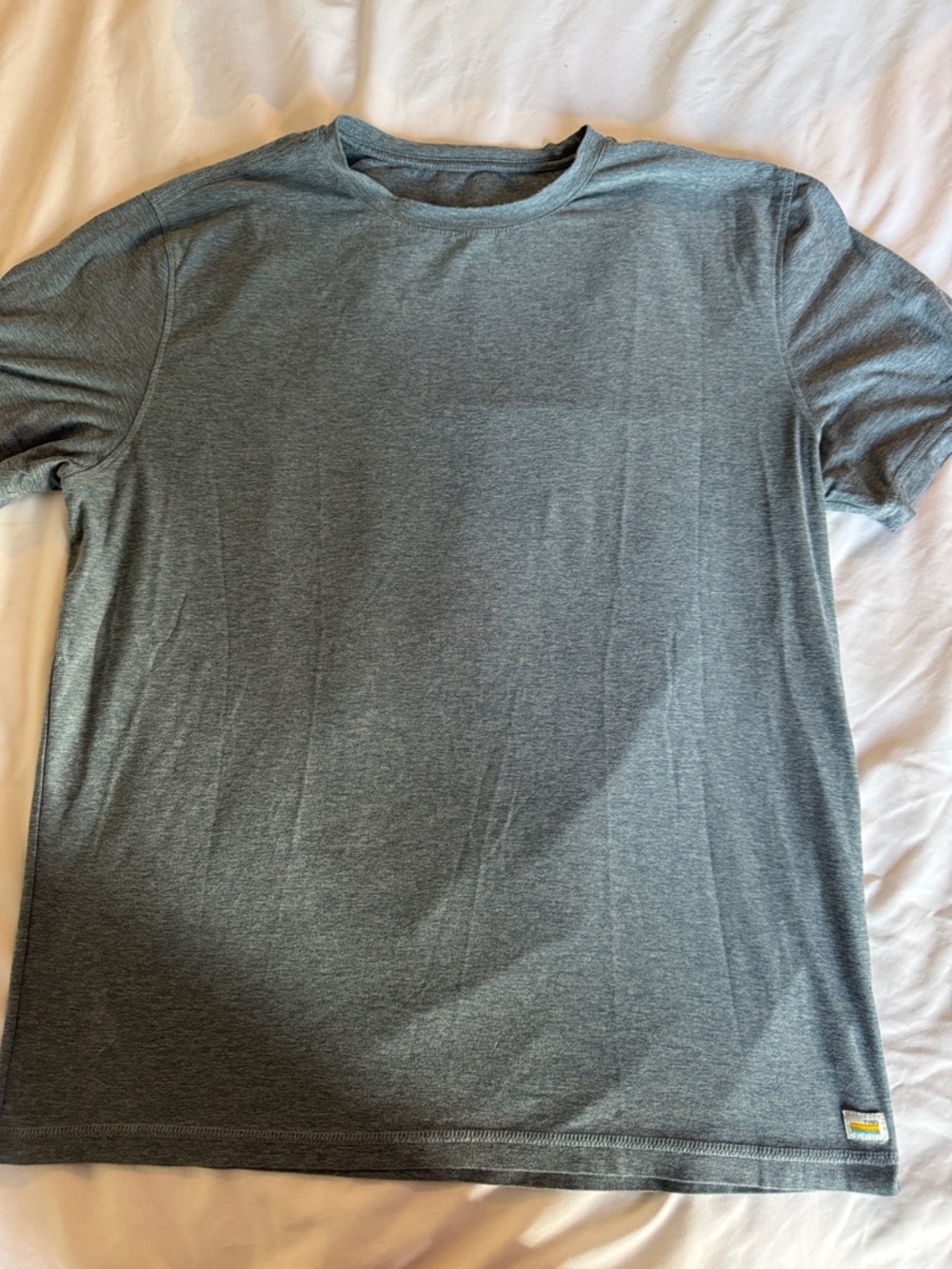 Vuori Heather Grey Short Sleeve Performance Tee